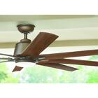 NOB, Home Decorators Collection Kensgrove 72 in. LED Indoor/Outdoor Espresso Bronze Ceiling Fan with Remote Control