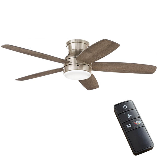NOB, Home Decorators Collection Ashby Park 52 in. Integrated LED Brushed Nickel Ceiling Fan with Light Kit and Remote Control Color Changing Technology