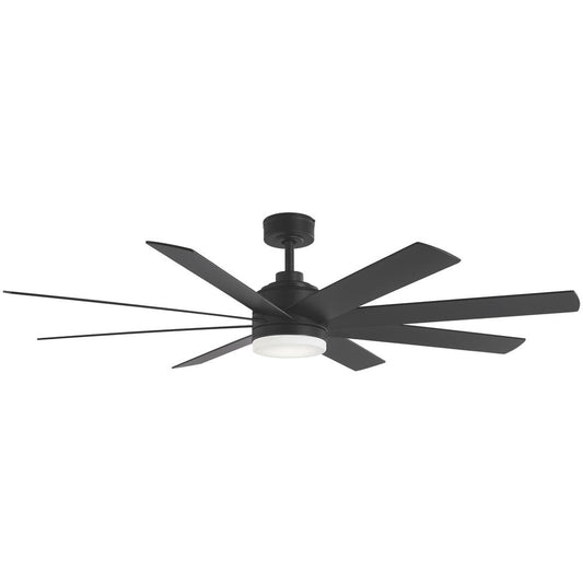 NOB, Home Decorators Collection Celene 62 in. LED Indoor/Outdoor Matte Black Ceiling Fan with Light and Remote Control with Color Changing Technology YG908A-MBK