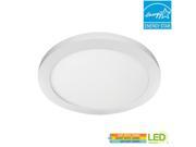 Commercial Electric 15 in. 22.5-Watt White Integrated LED 1650 Lumens Edge-Lit Round Flat Panel Flush Mount Ceiling Light W/Color Changing