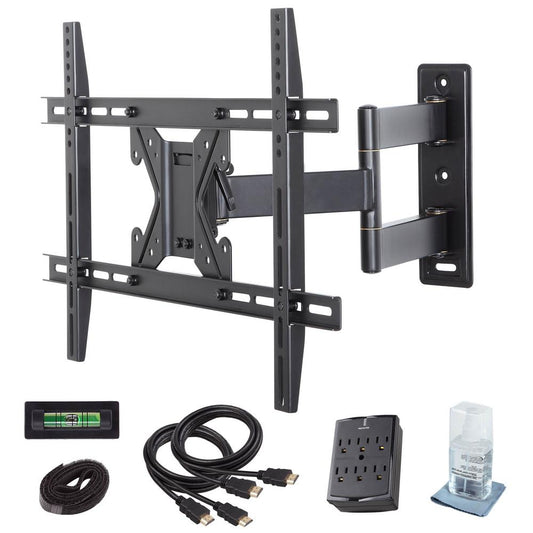 Commercial Electric 26 in. to 70 in. Full Motion TV Wall Mount Kit, Black