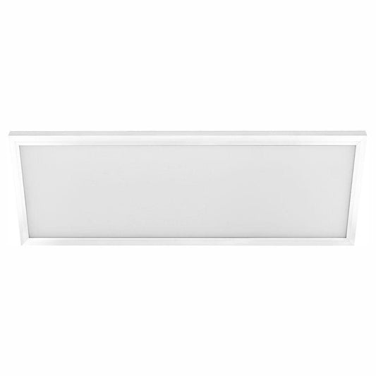 Commercial Electric 1 Ft. X 4 Ft. 50W Dimmable White Integrated LED Edge-Lit Flat Panel Flush Mount Light with Color Changing CCT (2-Pack)