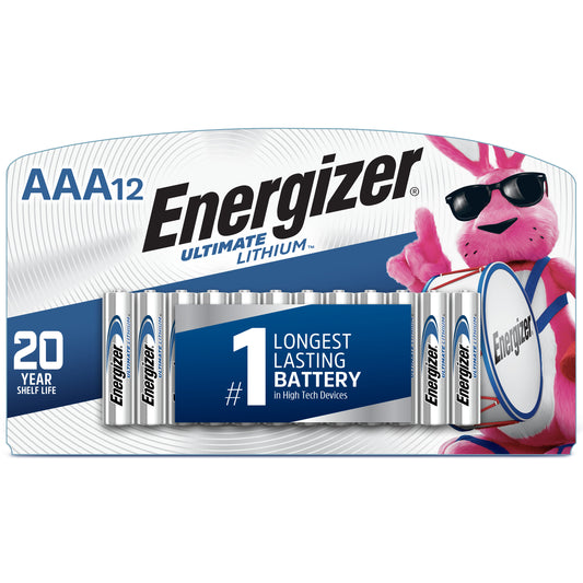 Energizer Ultimate Lithium AAA Batteries - 12 Pack