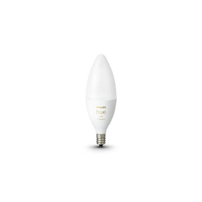 Philips Hue 40-Watt Equivalent E12 Smart LED Candelabra Tuneable White Light Bulb with Bluetooth (1-Pack)