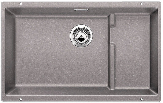 BLANCO, Metallic Gray 519452 PRECIS CASCADE SILGRANIT Undermount Kitchen Sink with ColanderI