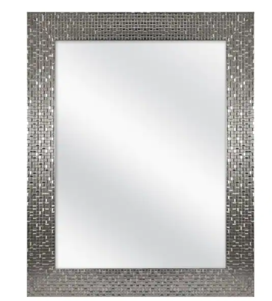 Home Decorators Collection 24 in. W x 30 in. H Rectangular Aluminum Medicine Cabinet with Mirror