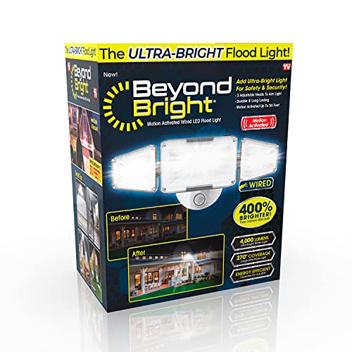 Beyond Bright Motion Activated Wired LED Flood Light