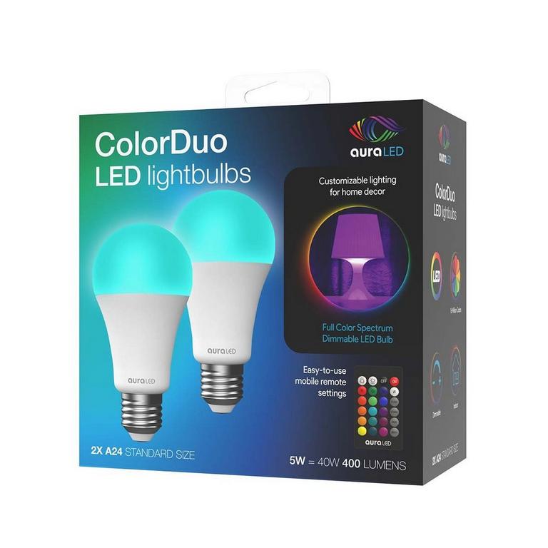 Tzumi Aura LED Remote Controlled ColorDuo Changing LED Bulbs | Aura | GameStop