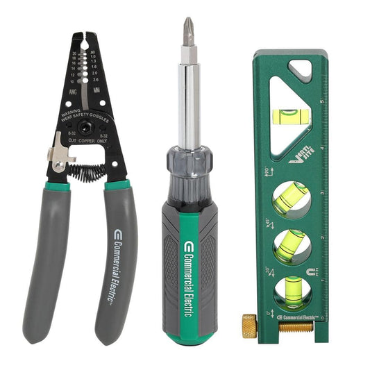 Commercial Electric Electrician's Tool Set (3-Piece)